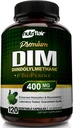 NutriFlair DIM Supplément 400mg avec Bioperine, 120 Capsules - Diindolylméthane - Soutien au métabolisme de l'estrogène et Hormone Balance, Ménopause, PCOS, Acné et soins de la peau pour les hommes et les femmes - Comparer à 300mg
