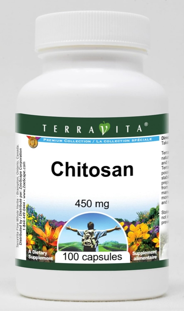 Chitosan - 450 mg (100 gélules, ZIN: 519716)