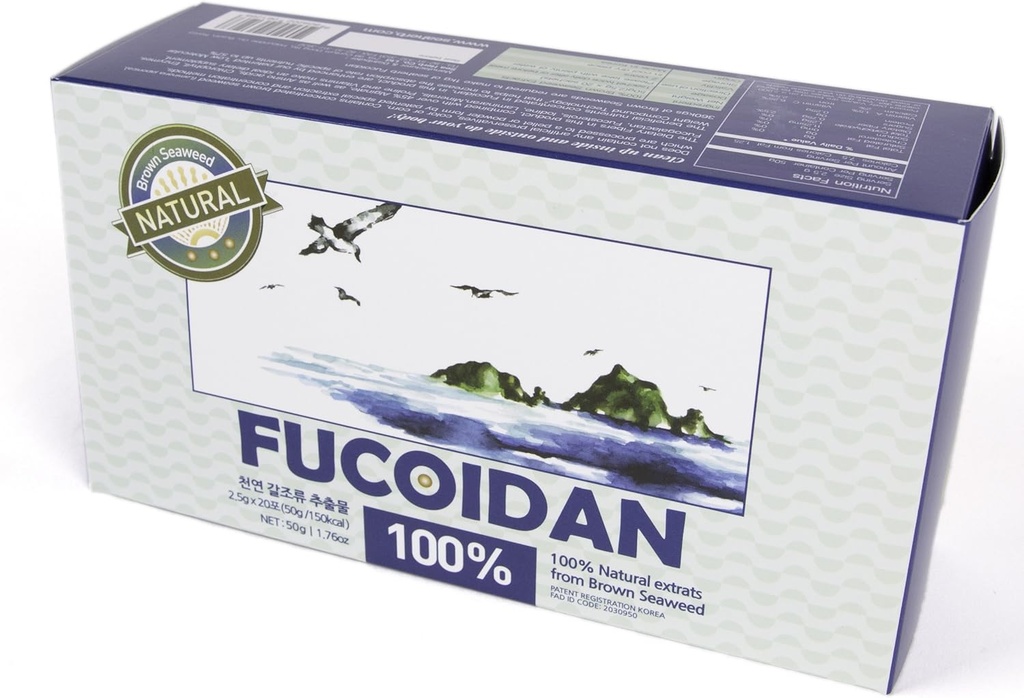 Extrait d'algues brunes 100% naturelles Fucoidan USFDA passé(code ID 2030950)[Type de poudre] (50g)