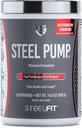 Pompe en acierFit en acier de pré-entraînement avancé Poudre et supplément à l'oxyde nitrique de la pastèque Lémonade, 30 portions pour la construction et la récupération musculaires