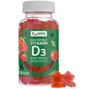 Vitamine D3 Gummies 5000 UI 125mcg D3 Gummies - Soutien immunitaire, santé osseuse forte - Non-OGM, sans gluten, sans lait, vitamine D Gummy(120 Nombre)
