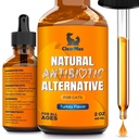 Antibiotiques pour les chats dans les gouttes – Traitement d'infection respiratoire à l'at : rhume, toux et allergies – Traitement de l'ITU des chats avec la dinde Arôme – Peut soutenir les hanches et les articulations – approprié pour tous les âges et races – 2 Oz