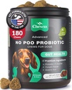 Coprophagie Déterrent - No Poo Chews pour chiens - Probiotiques pour chiens pour la santé digestive avec enzymes - Canine Stool Manger Deterrent - Digestive, Dental, Gut & Immune Health Treats - No Poop Manger