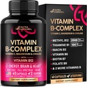 Complexe Vitamine B pour les hommes et les femmes - Riboflavine B2, B12, B1, B3, B5, B6, B7, B8, B9.