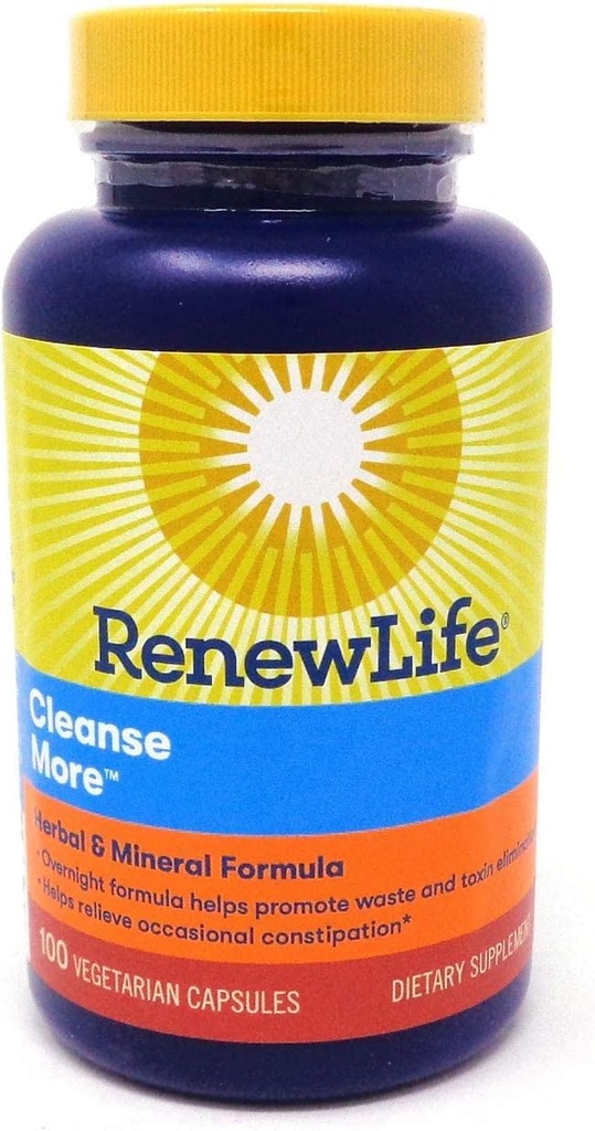 Renew Life Cleanse More Herbal & Mineral Formula, 100 Capsules