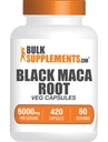 BulkSupplements.com Capsules Racines de Maca Noir - Supplément de Maca Noir, Racine de Maca Noir 5000mg, Capsules de Maca Noir - Sans gluten, 7 Capsules par portion de 420 Capsules de Veg (paquet de 1)