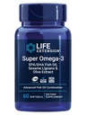 Extension de vie Super Omega-3 EPA/DHA Huile de poisson, sésame Lignans et extrait d'olive – Santé du coeur, Santé du cerveau, Inflammation Soutien de santé, Cholestérol Soutien de santé, sans gluten, non-OGM, 60 Softgels
