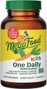MegaFood Kids Un jour Multivitamine - Pratique Mini Multivitamine pour les enfants - avec Zinc, Vitamines C, B & D - Végétarien, Sans gluten, Non OGM - 60 comprimés, 60 portions