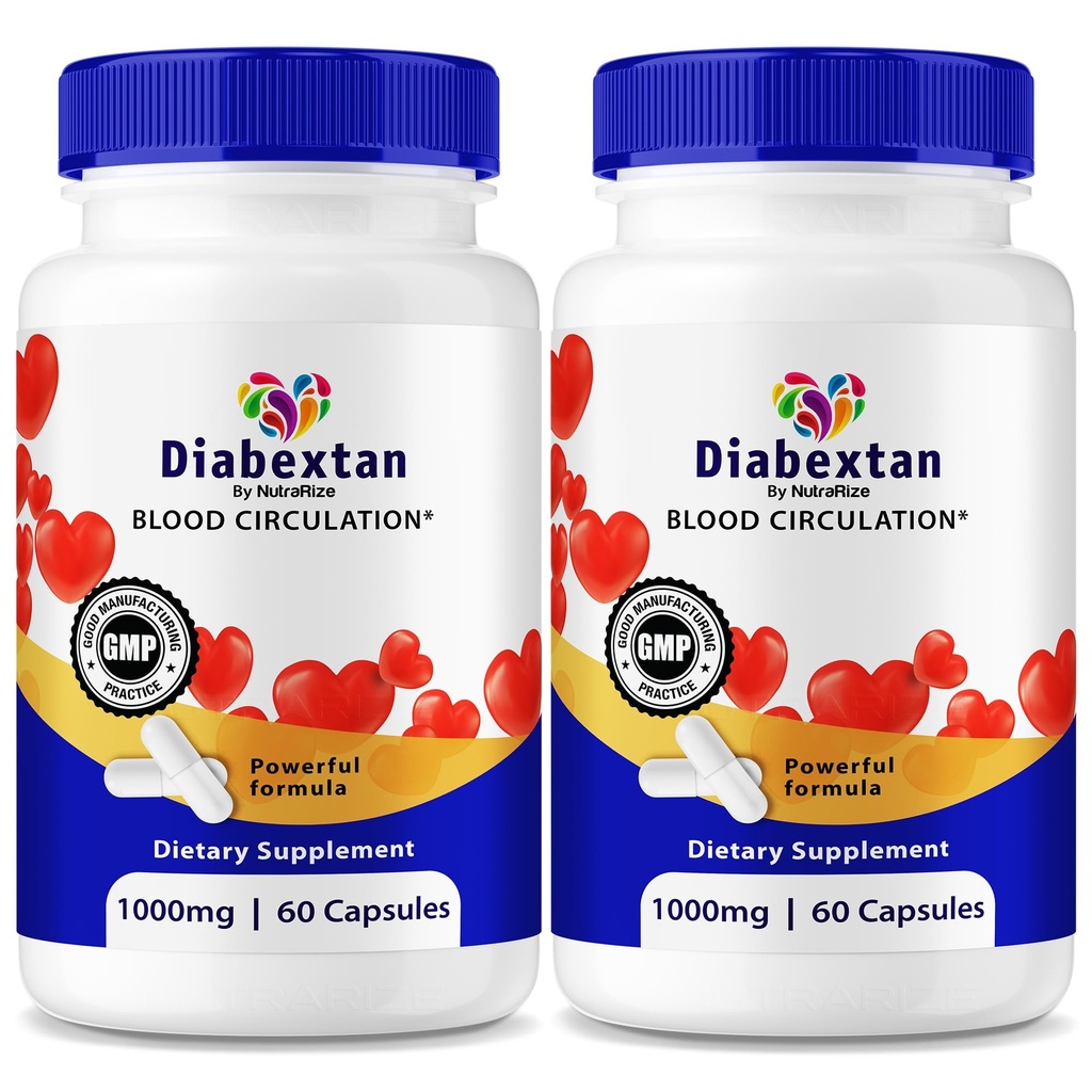 (2 Pack) Diabextan Capsules - Formule naturelle pour des niveaux sains, soutien complet, Capsule de vitamine pour maintenir le bien-être général, Glyco Optimizer Reviews (120 Capsules)