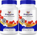 (2 Pack) Diabextan Capsules - Formule naturelle pour des niveaux sains, soutien complet, Capsule de vitamine pour maintenir le bien-être général, Glyco Optimizer Reviews (120 Capsules)
