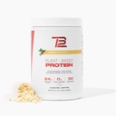 TB12 Poudre de protéines à base de plantes par Tom Brady, 24g de protéines de pois végétaliens, faible teneur en sucre, faible teneur en glucides, non-OGM, substitut de repas, Keto Friendly, Paléo, sans sucre, vanille (30 portions/2.12lb)