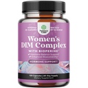 Natures Craft Potent DIM Supplément pour les femmes - Hormone Balance pour les femmes avec DIM et Black Pepper Ménopause Support et PMS Relief - Ménopause Suppléments Extra Strength 300mg par service