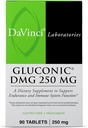 DAVINCI Labs Gluconic DMG 250mg - Aide à soutenir le système immunitaire, la fonction musculaire, la santé cardiaque et la santé du cerveau - 90 comprimés à croquer (90 portions)