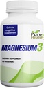 Magnésium pur et sain3 300mg de glycinate de magnésium, de malate et de citrate pour les muscles, les nerfs, le stress et l'énergie