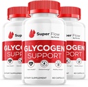 (3 Pack) Super Flow Glycogen Optimizer, Super Flow Glycogen Support, Super Flow Optimizer Super Flow Optimizer Supplément vitamine Soutien général au mieux-être Super Flow Maximum Strength (180 Capsules)