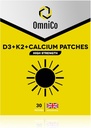 OmniCo - D3 + K2 + Calcium Patches – 30 Pack