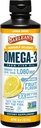 Barlean's Omega 3 supplément liquide d'huile de poisson pour les hommes et les femmes, crème de citron, 1080mg de Omega 3 EPA et acide gras DHA, 16 oz