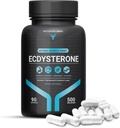 Fit & Focused 500mg Supplément d'ecdystérone, 90 Capsules, Agent Anabolique Naturel pour la croissance musculaire maigre et l'amélioration de la force, complexe avec Hydroxypropyl βeta Cyclodextrine, 3ème partie testée 95% Pure