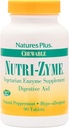 NaturesPlus Nutri Zyme - 90 Comprimés à croquer, Saveur de menthe poivrée - Supplément enzymatique végétarienne avec Bromelain & Papain, Aide Digestive Naturelle - Sans gluten - 45 portions