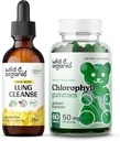 Wild & Organic Lung Cleanse Teinture 2 fl oz & Chlorophyll Gummies 60 Chews