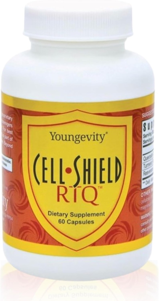 Youngevity Resveratrol Turmeric Quercetin RTQ Cell Shield - 60 Capsules (paquet de 2)