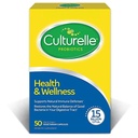 Culturelle Santé et bien-être Supplément probiotique quotidien pour les hommes et les femmes, aide à soutenir votre système immunitaire, diarrhée occasionnelle, gaz et ballonnement, 15 milliards UFC, non-OGM, 50 Compte