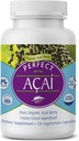 Suppléments parfaits – Acai parfait cultivé biologiquement - Supplément d'açai congelé – 120 capsules végétales