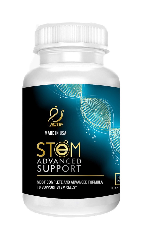 Soutien de cellules STEM ACTIF - Résistance maximale avec 10 facteurs de cellules souches, non OGM, 2 mois d'approvisionnement, fabriqués aux États-Unis