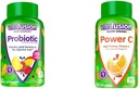 Suppléments de gummy probiotique et vitamine C à la Vitafusion, 70 et 150