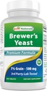 Meilleures naturelles, Brewers Levure, 7-1/2 Grains avec vitamine B1, vitamine B2, 1000 mg 240 Comprimés (240 Nombre (paquet de 1))