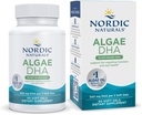 Nordic Naturals Algae DHA - 60 gels mous - 500 mg Omega-3 DHA - Huile d'algue végétalienne certifiée - DHA végétale - Soutien du cerveau, des yeux et du système nerveux - Non-OGM - 30 portions