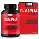 FORCE FACTOR Test X180 Alpha Max Total Testostérone and Nitric Oxide Booster for Men with Fenugreek Seed and Tribulus to Augment Blood Flow and Improve Male Athletic Performance, 180 Capsules