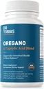 Dr Tobias Oregano et Caprylic Acid Blend, Gut Flora Balance Complex avec des probiotiques et des enzymes pour le soutien intestinal et immunitaire, Gut Health Suppléments pour les femmes et les hommes, 60 Capsules, 30 portions