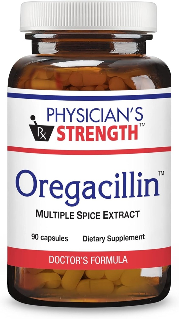 Orégacillin - 90 capsules - Extrait d'épices multiples - Soutien respiratoire - 90 portions