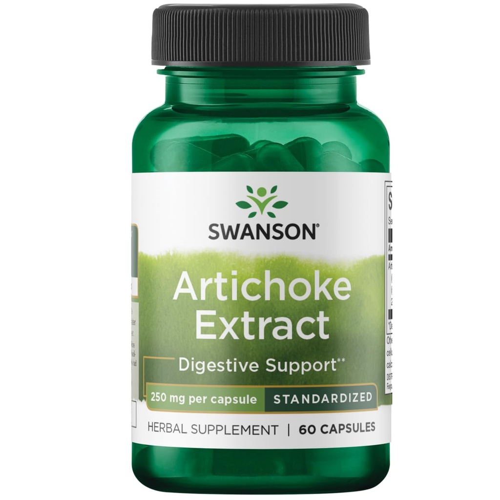 Swanson Artichaut 250 Milligrammes 60 Capsules