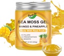 10OZ Gel de mousse de mer biologique de fabrication sauvage, gel de maraîcher irlandais fait avec de vrais fruits frais, sans gluten et vegan Friendly&non-OGM Superfood (Mango Ananas)