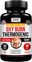 Kaya Naturals Oxy Burn - Formule à base de plantes thermogéniques pour une vie active – sans OGM et sans gluten – 30 Nombre
