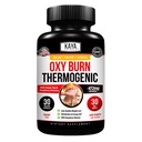 Kaya Naturals Oxy Burn - Formule à base de plantes thermogéniques pour une vie active – sans OGM et sans gluten – 30 Nombre