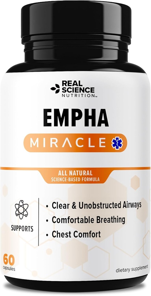 Offers Empha Miracle, Breathe Easy with Reduced Mucus and Coughing, A Natural Supplement for Respiratory Health and Relief
