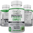 Prostate Complete Herbal Health Support Suppléments for Men, Saw Palmetto Sting Nettle Pygeum Beta-sitosterol Reishi Shiitake, 90 Capsule de comte