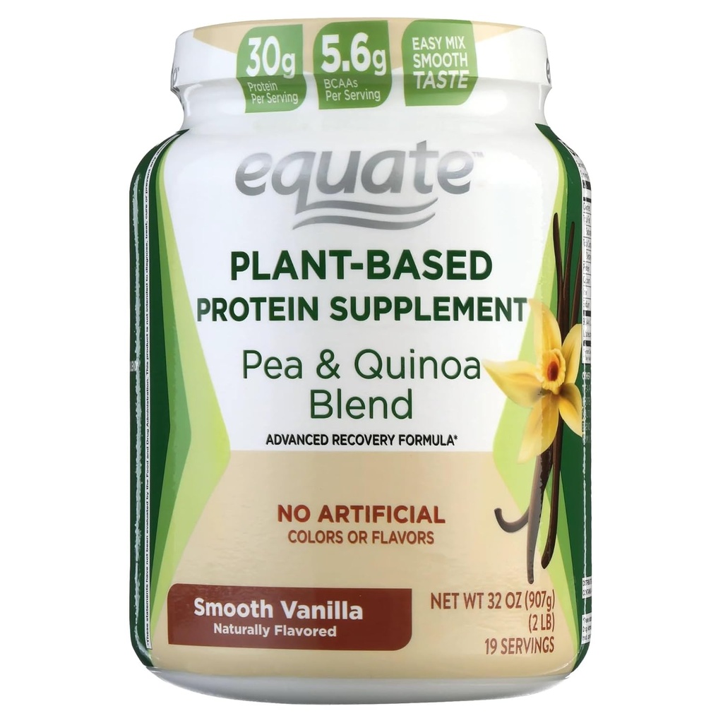 Naisian Equateur Nouveau supplément protéique à base végétale,Smooth Vanilla 2 Lbs