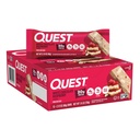 Quest Nutrition- Protéines élevées, faible teneur en glucides, sans gluten, céto-friendly, 12 Compte de la framboise au chocolat blanc