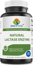 Brieofood Lactase Enzyme Pills - 3000 FCC ALU - 360 comprimés - 360 portions - Non-OGM, sans gluten