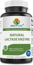 Brieofood Lactase Enzyme Pills - 3000 FCC ALU - 360 comprimés - 360 portions - Non-OGM, sans gluten