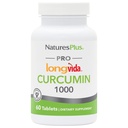 NaturesPlus PRO Longvida Curcumin 1000 mg - 60 comprimés - Promotion d'une protection radicale sans danger - Non-OGM, végétalien et sans gluten - 60 portions