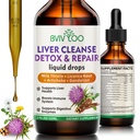Nettoyer le foie Détox et réparer les gouttes liquides - 2000mg Thistle de lait, racine de dandelion, Artichaut, extrait de silymarin, et les herbes curcuma - végétalien, non-OGM - 2 Fl Oz (60ml) bouteille