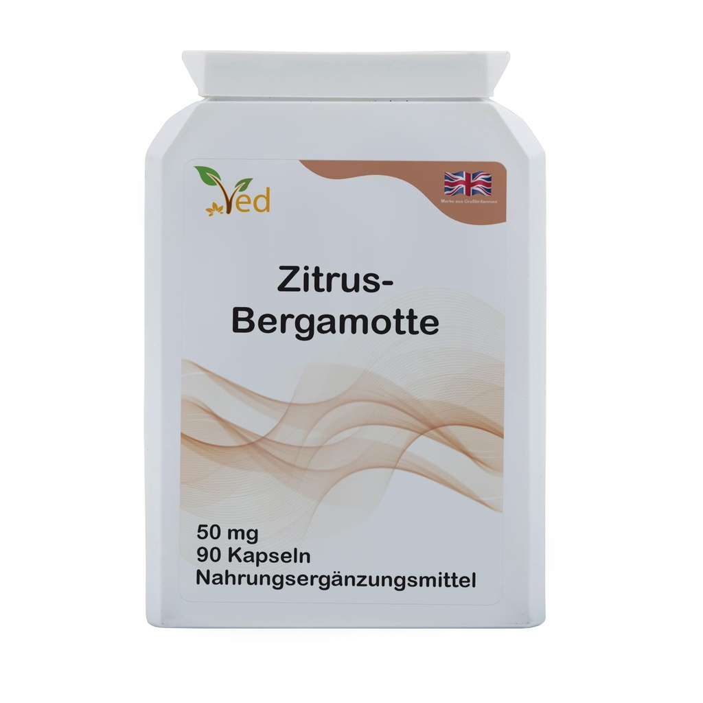 Ved Citrus Bergamot, Organic Citrus Bergamot Extract,500mg, 90 Vegan Capsules(3 Months Supply)