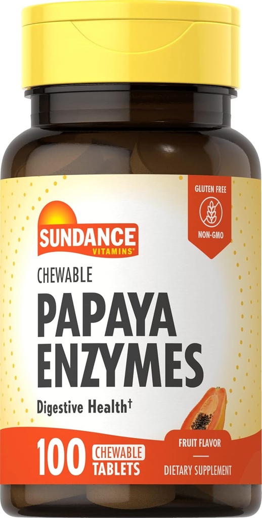 Enzyme papaye à croquer Sundance - 100 comprimés
