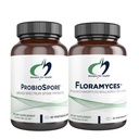 Conceptions pour la santé Saccharomyces Boulardii (60 gélules) + Probiotique à base de spores de Probio (60 gélules) - 2 suppléments de santé Gut - Probiotiques digestifs résistants à l'acide et à l'équilibre