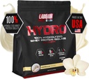 LABRADA Hydro 100% pur hydrolysé poudre de lactosérum, sans lactose, glutamine, lactosérum le plus rapide disponible, mélange instantané, goût délicieux 48 portions 4lb (Vanilla)
